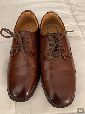 Tip Top | Kids Brown Lace-up Formal Dress Shoe | Sz 13
